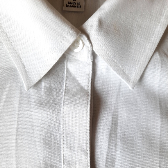 Women's Croft & Barrow white long sleeve shirt size L. - Picture 4 of 10